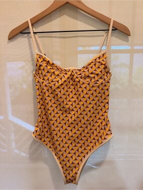 One Piece Swimsuit in Yellow and Purple - Brand:  Acacia